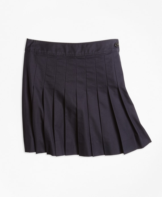 Girls Pleated Chino Skirt - Brooks Brothers Outlet