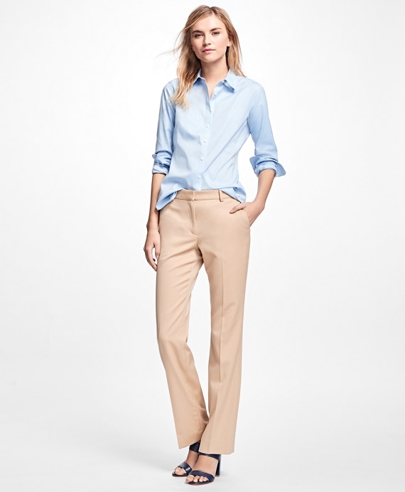 Petite Non-Iron Fitted Dress Shirt - Brooks Brothers Outlet