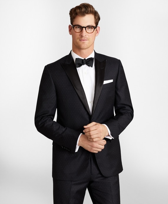 Regent Fit One-Button Dotted 1818 Tuxedo - Brooks Brothers Outlet