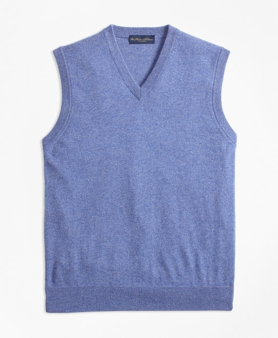 V-Neck Cashmere Sweater Vest - Brooks Brothers Outlet