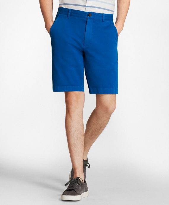 Stretch Cotton Twill Shorts - Brooks Brothers Factory Outlet