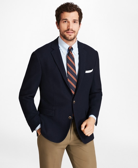 Regent Fit Textured Two-Button Blazer - Brooks Brothers Factory Outlet