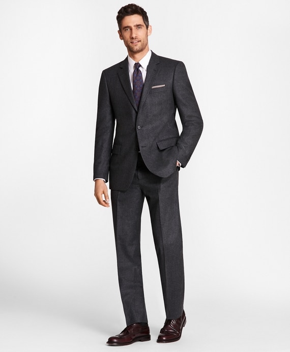 Madison Fit Stretch Flannel 1818 Suit - Brooks Brothers Outlet