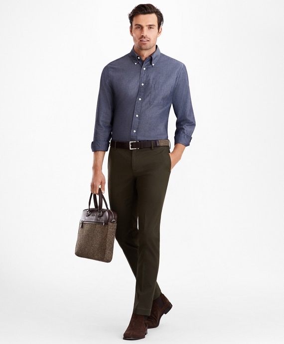 Soho Fit Supima&reg; Cotton Stretch Chinos - Brooks Brothers Outlet