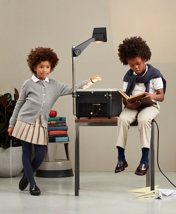 Girls Pleated Chino Skirt - Brooks Brothers Outlet