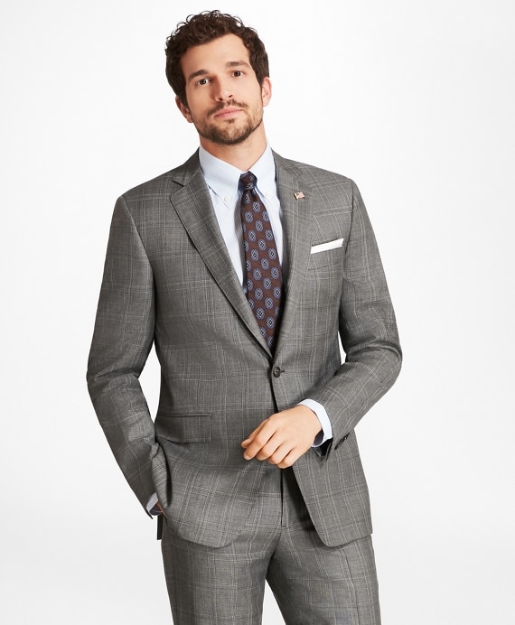 Regent Fit Plaid 1818 Suit - Brooks Brothers Outlet