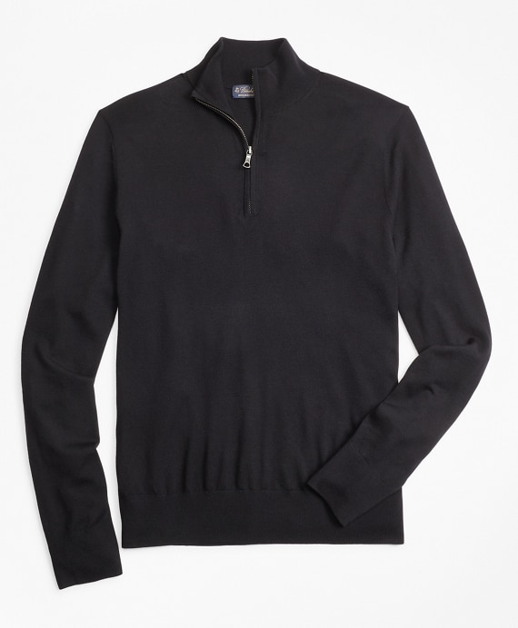 BrooksTech&trade; Merino Wool Half-Zip Sweater - Brooks Brothers Outlet