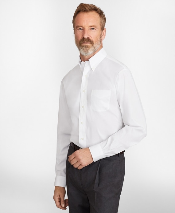Madison Classic-Fit Dress Shirt, Performance Non-Iron with COOLMAX&reg;, Button-Down Collar Twill - Brooks Brothers Outlet