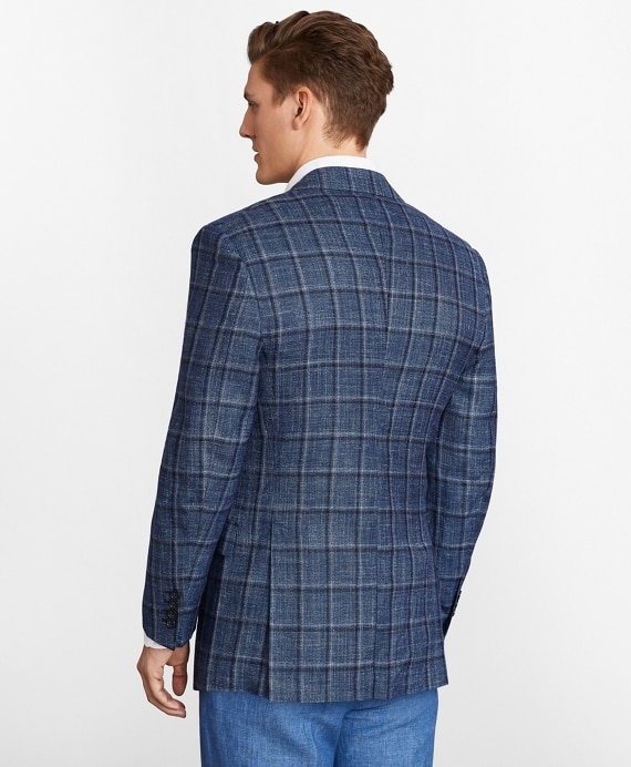 Regent Fit Plaid Sport Coat - Brooks Brothers Outlet