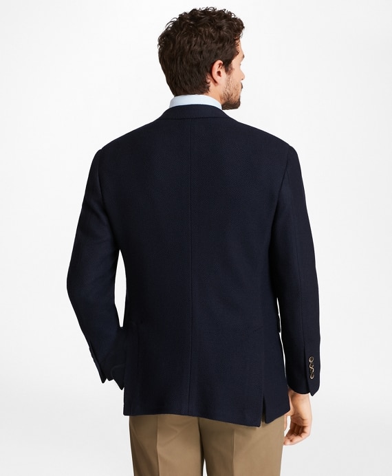 Regent Fit Textured Two-Button Blazer - Brooks Brothers Outlet