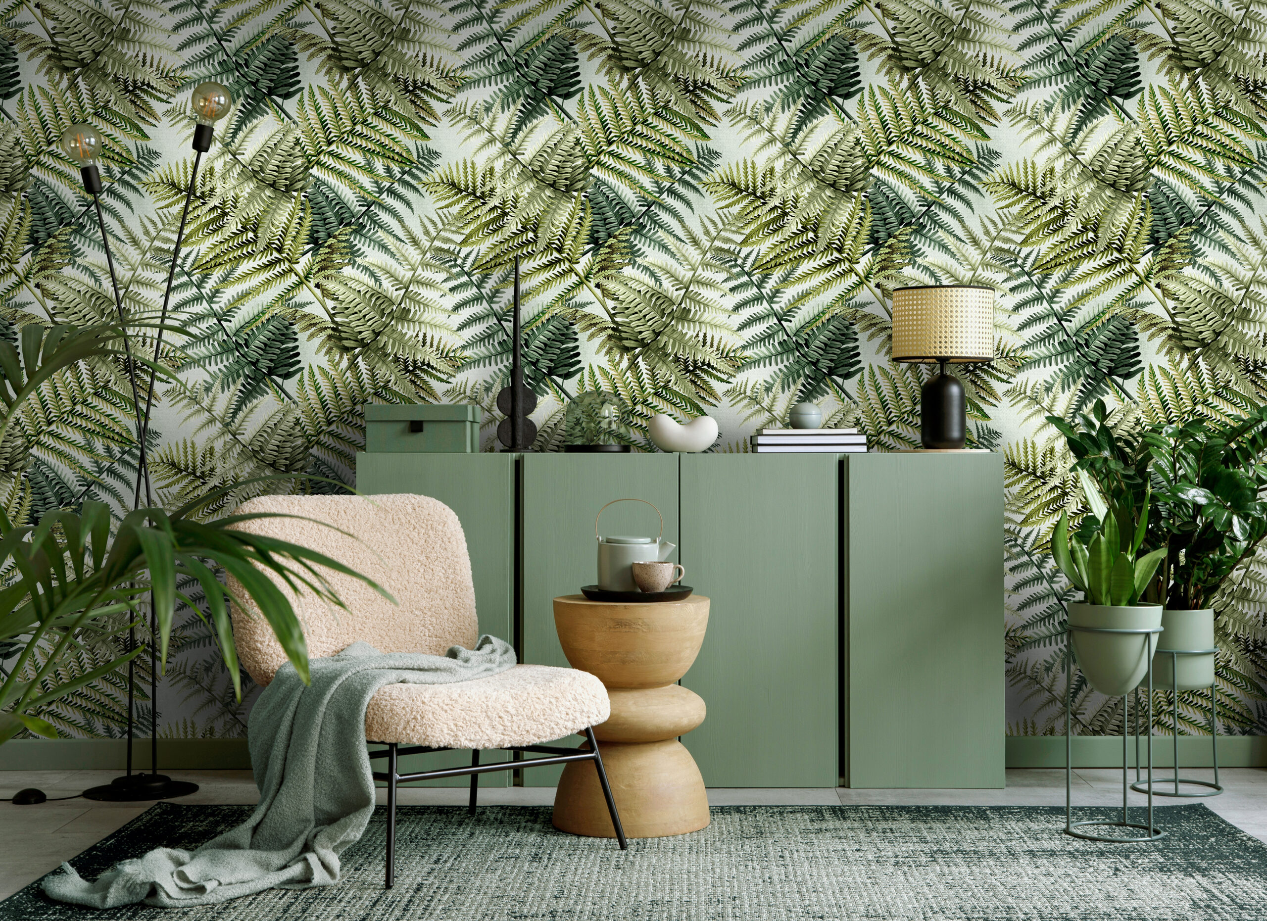 Bridgewater Fern Spring Wallpaper