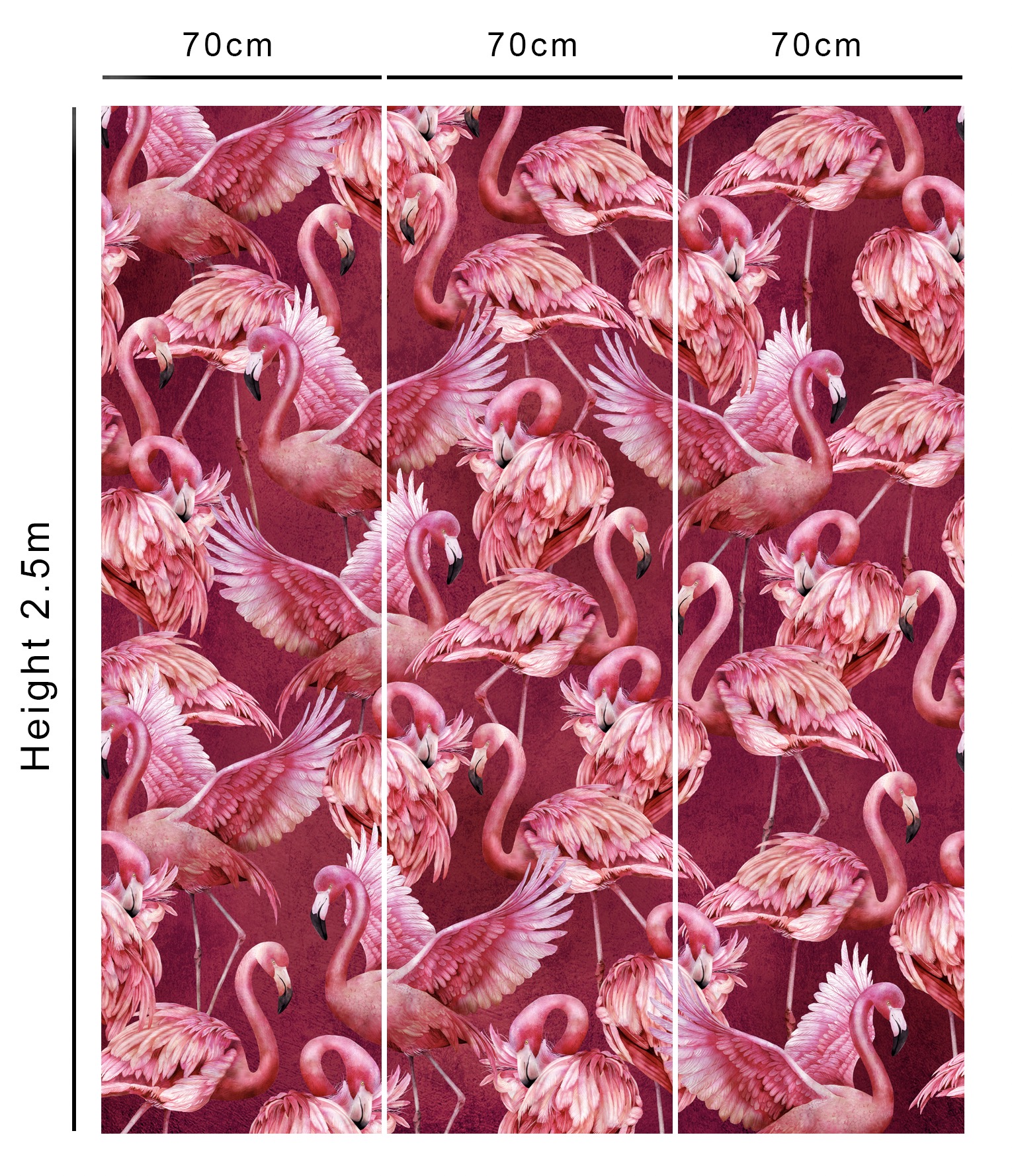 Flamingle Fuchsia Wallpaper