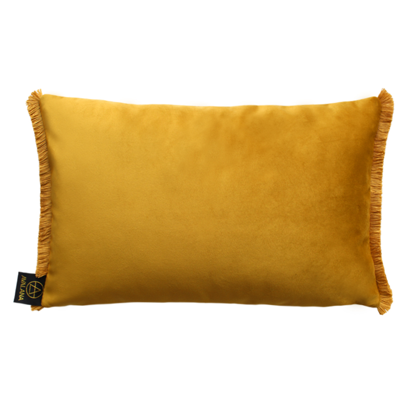 Blush Blooms Fringe Velvet Cushion Cover