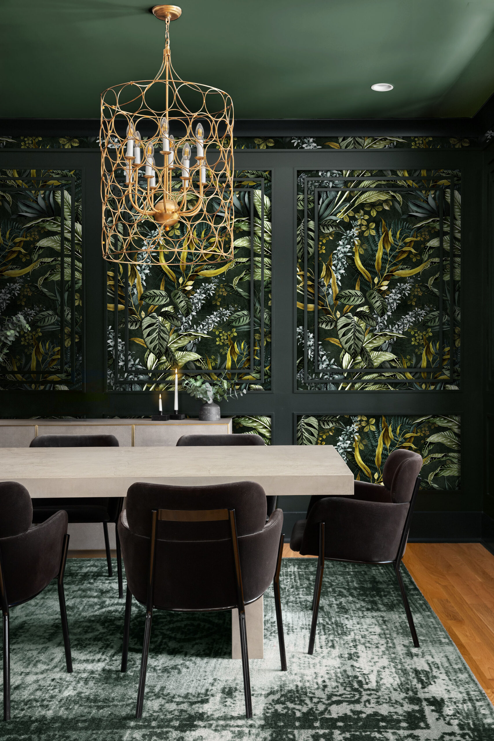 Sariska Jungle Olive Wallpaper