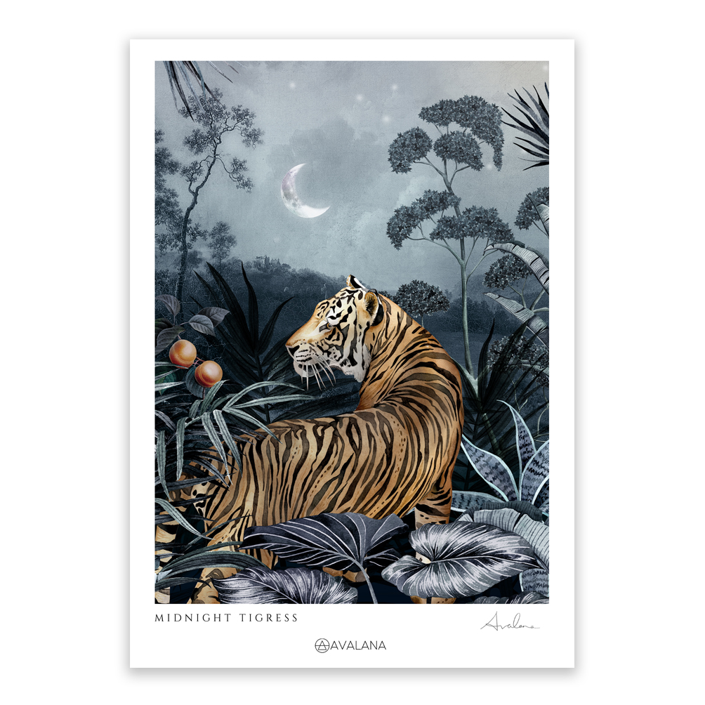 Caspian Midnight Art Print