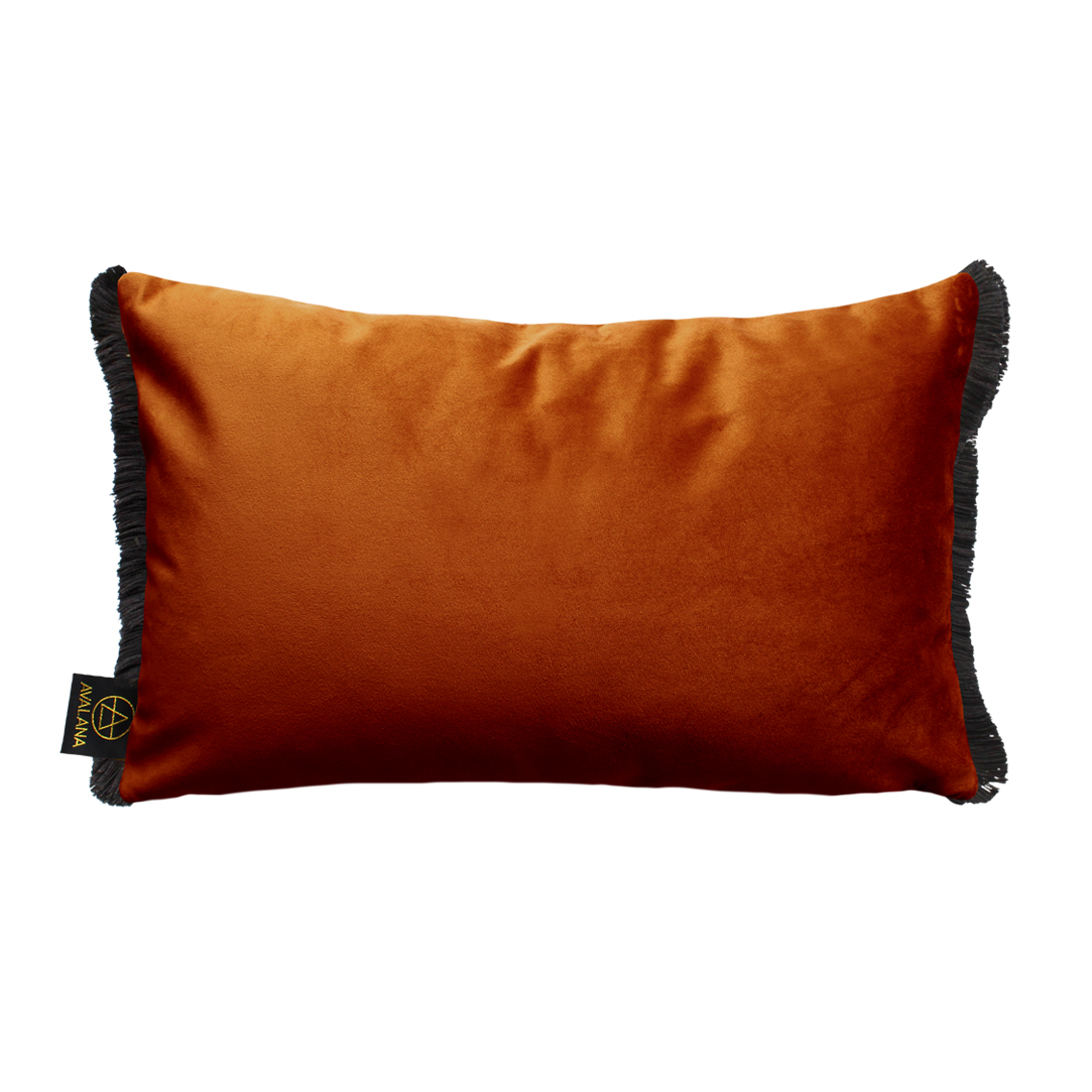 Wild Pheasant Fringe Velvet Cushion Cover