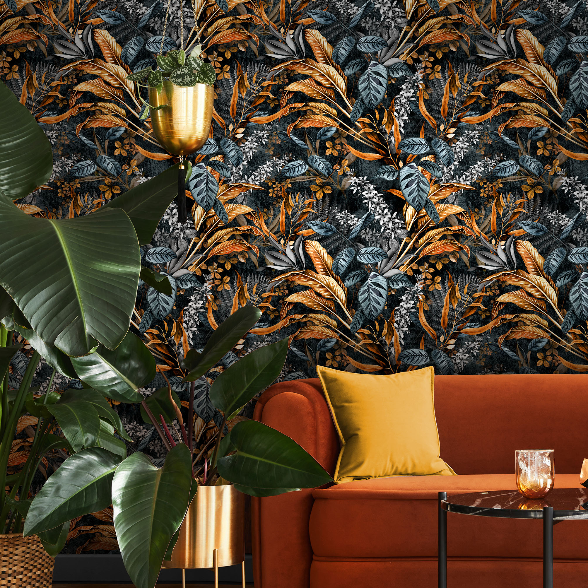Sariska Jungle Copper Wallpaper