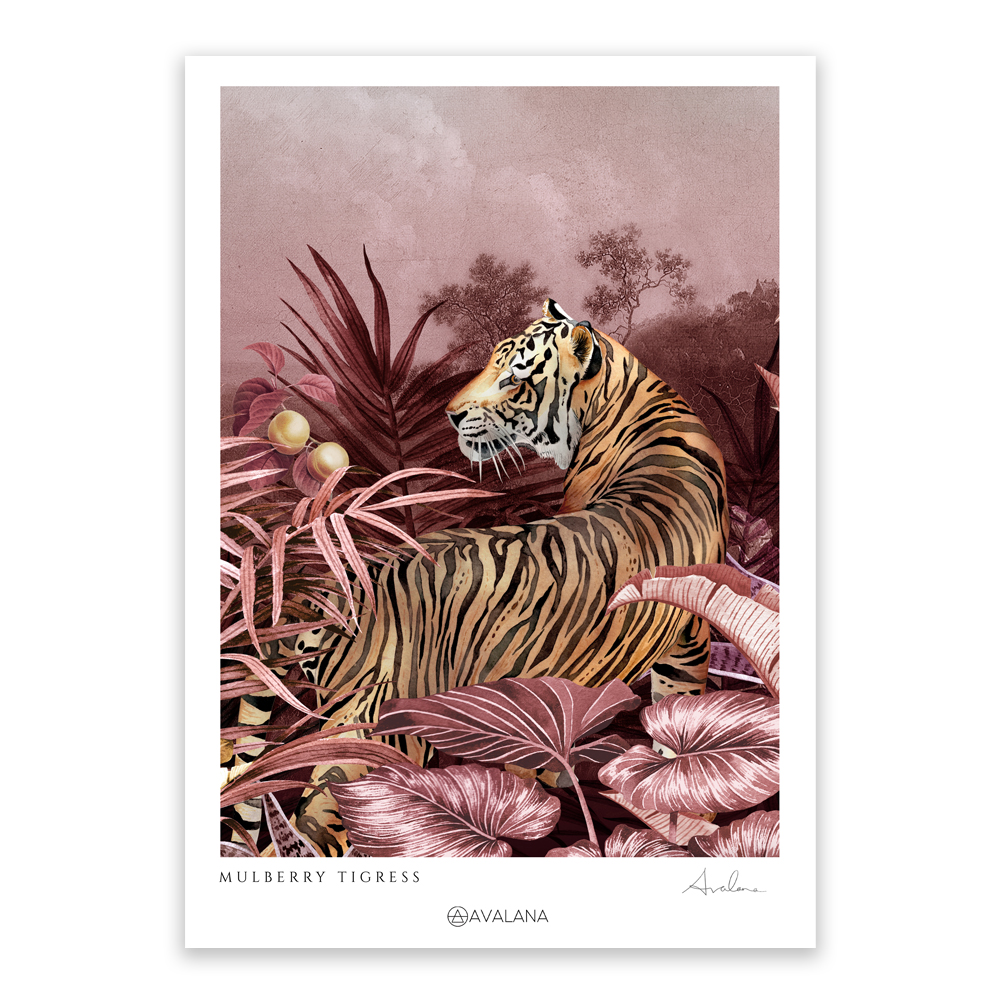 Mulberry Tigress Art Print