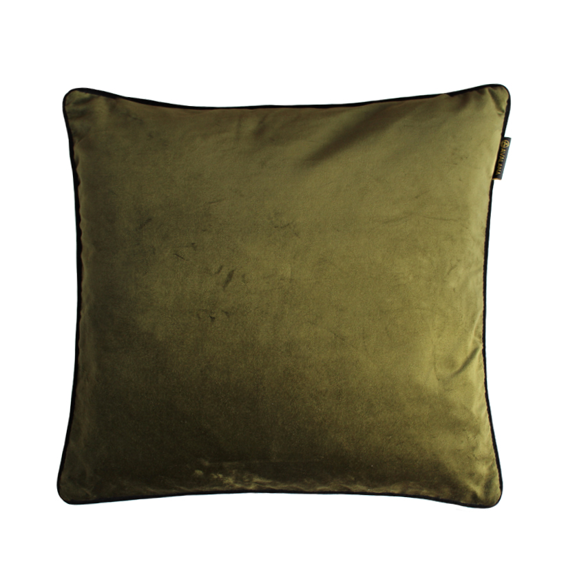 Caspian Tigress Piped Velvet Cushion Cover