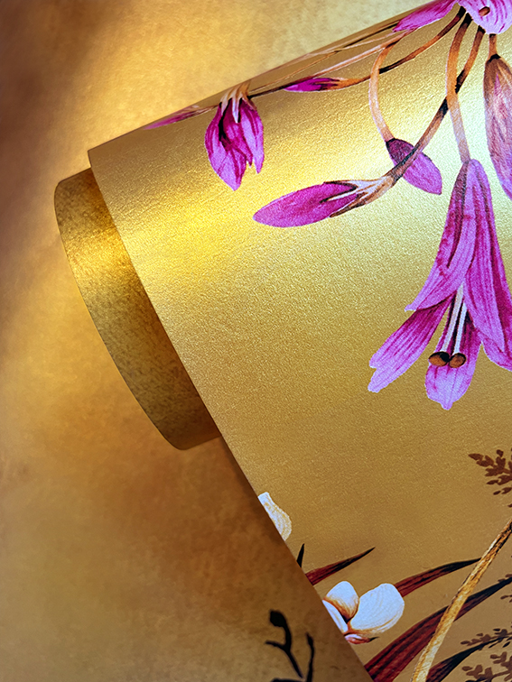 Blooms Of Midas Metallic Gold Wallpaper