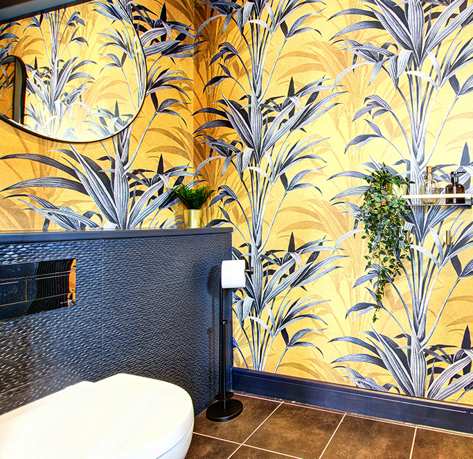 Wild Grasses Gold Wallpaper