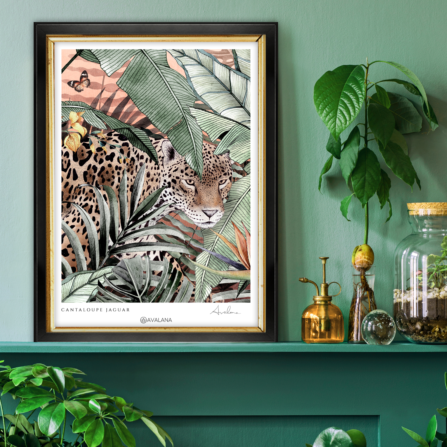 Cantaloupe Jaguar Art Print