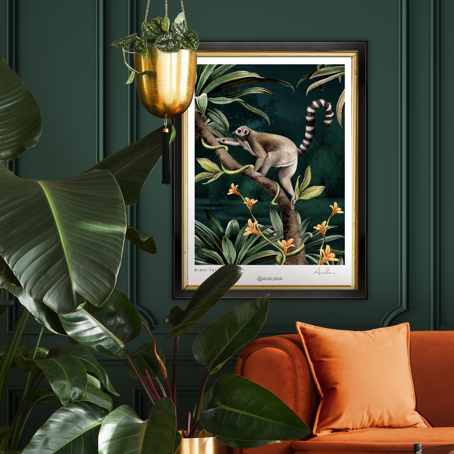 Ring Tailed Lemur Art Print