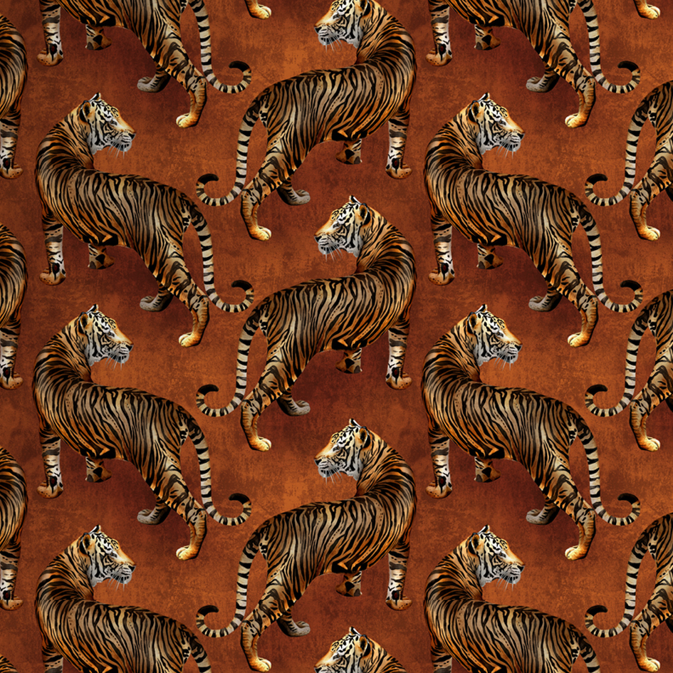 Tigress Copper Wallpaper
