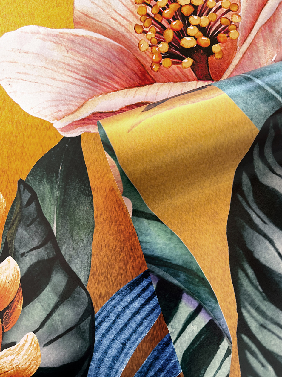 Paradise Garden Gold Metallic Wallpaper