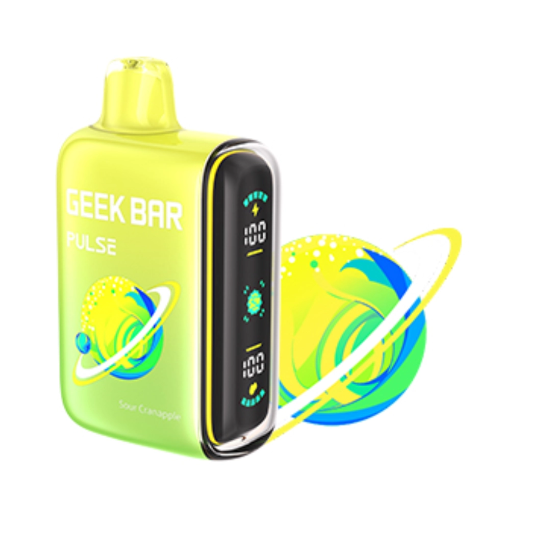Sour Cranapple Flavors SOUR Edition Geek Bar Pulse Disposable Vape - VapeUs.Org