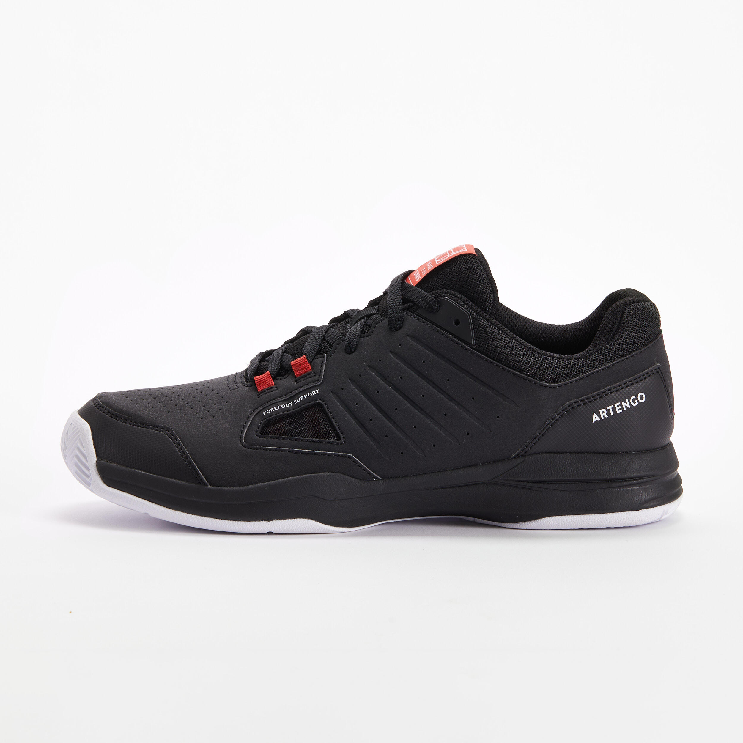 Men's Clay Court Tennis Shoes TS 500 - Black/Brick Red