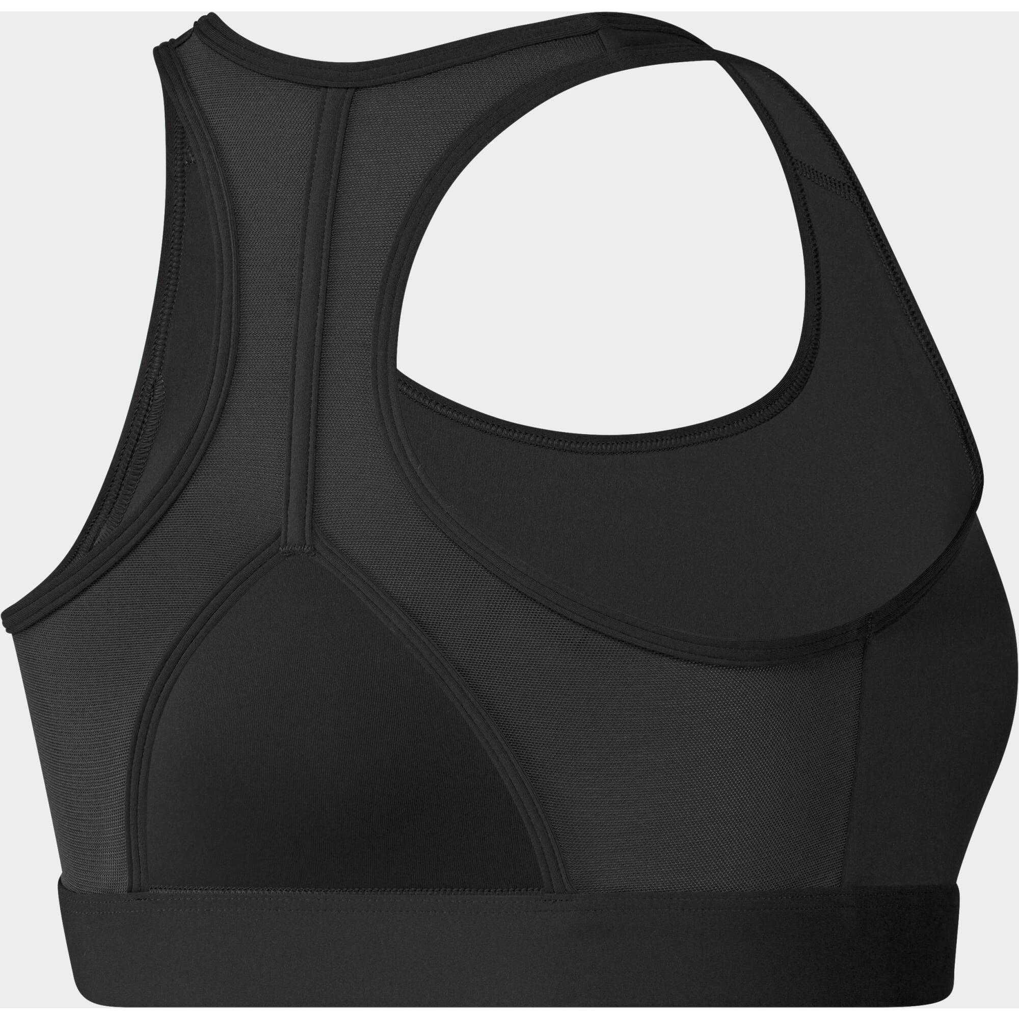 Women's Print Logo Sports Bra - Black