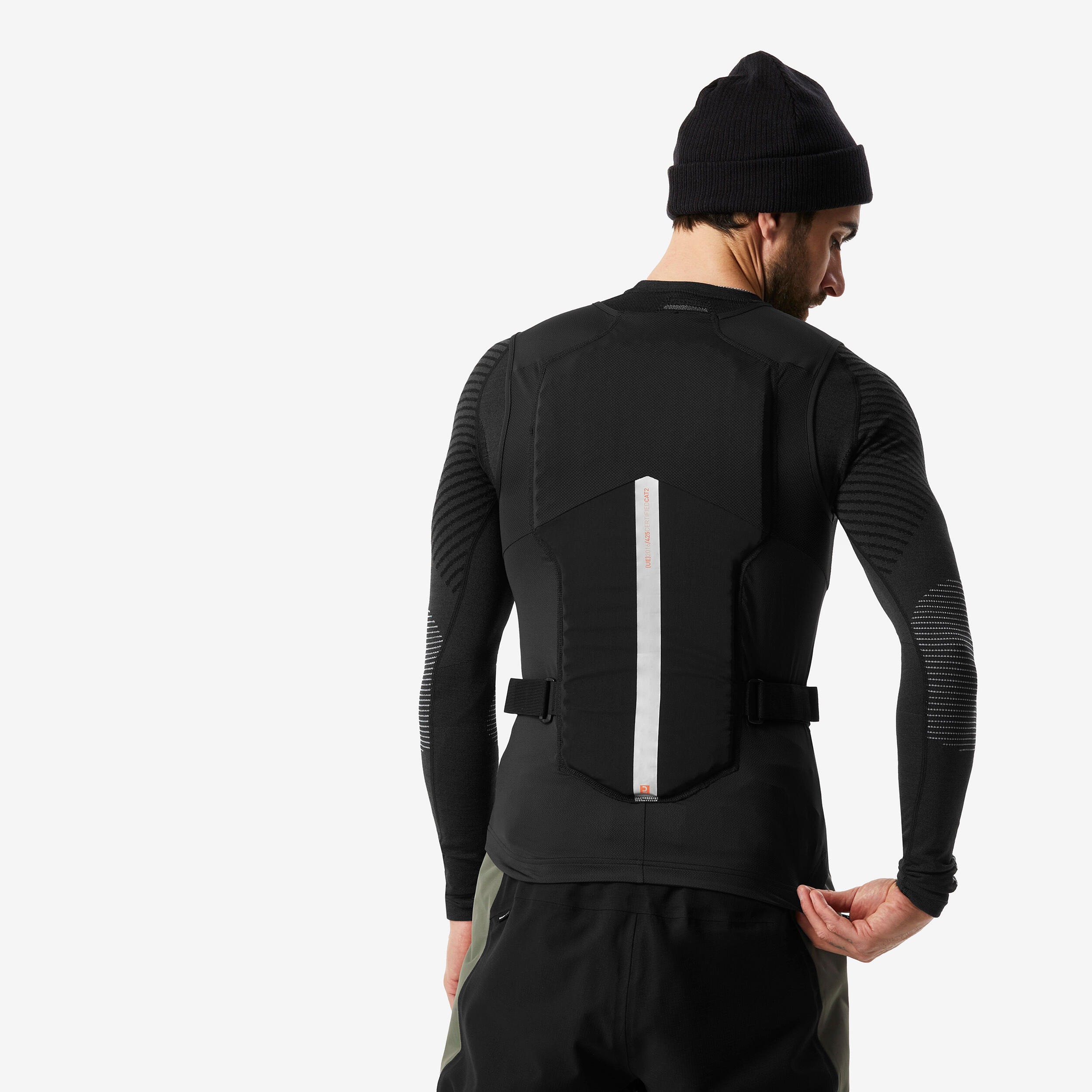 Women’s Mountain Biking   Ski and Snowboard Back Protector Vest DBCK 900 -  Blue