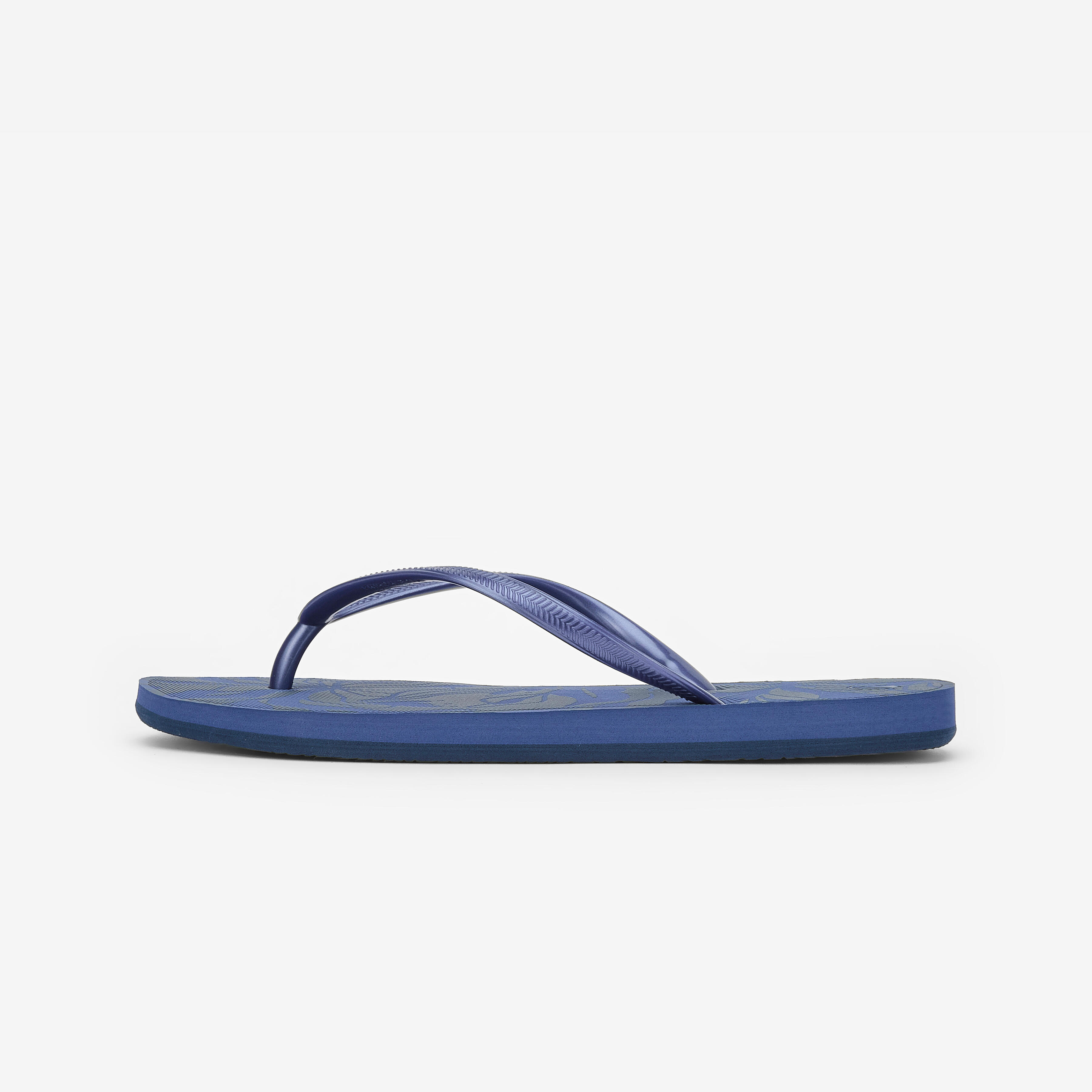 Women’s flip-flops - 500 Flowy abyss blue