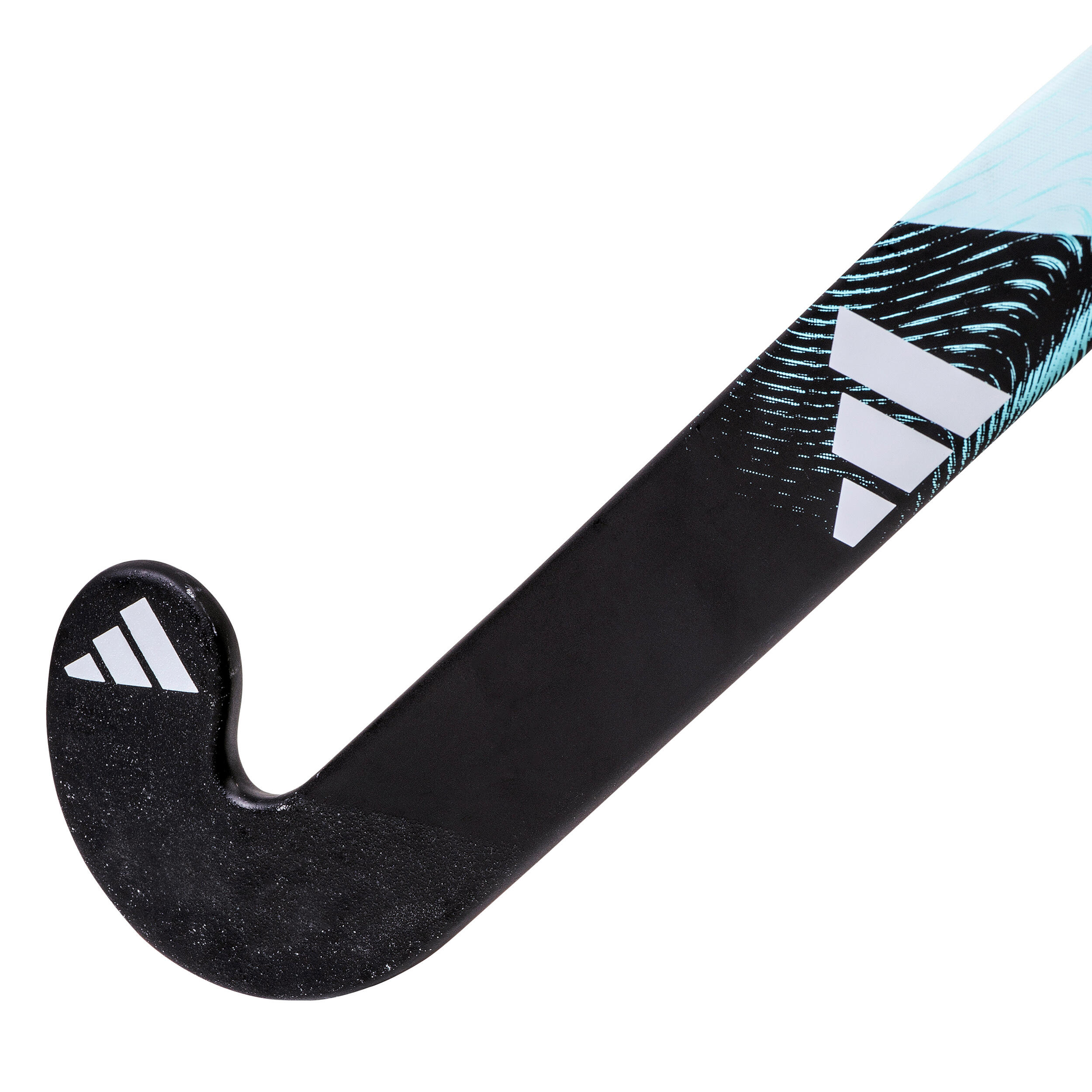 Adult Intermediate 20% Carbon Mid Bow Field Hockey Stick Fabela .7 - Black/Turquoise