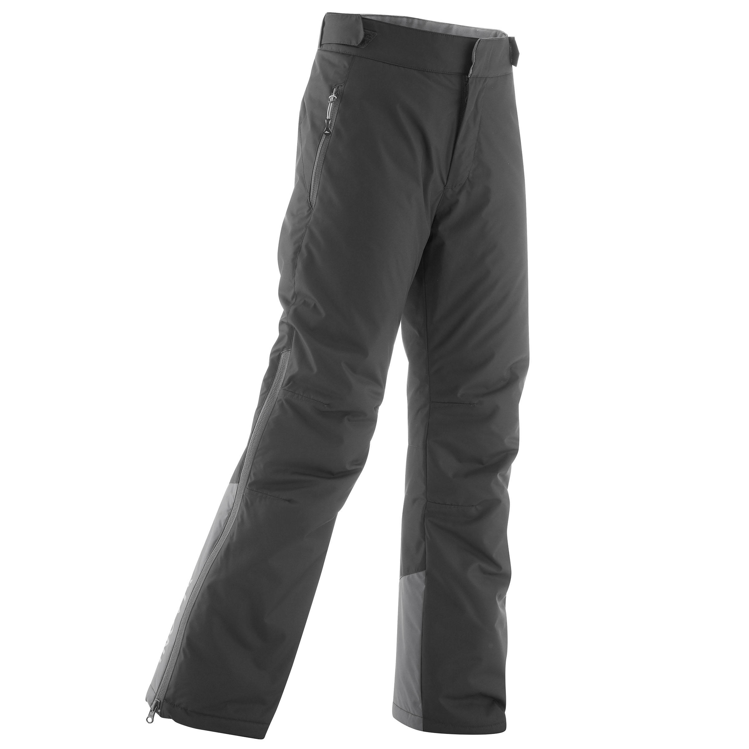 Kids' Warm Cross-Country Ski Trousers XC S PANT 100 - Grey