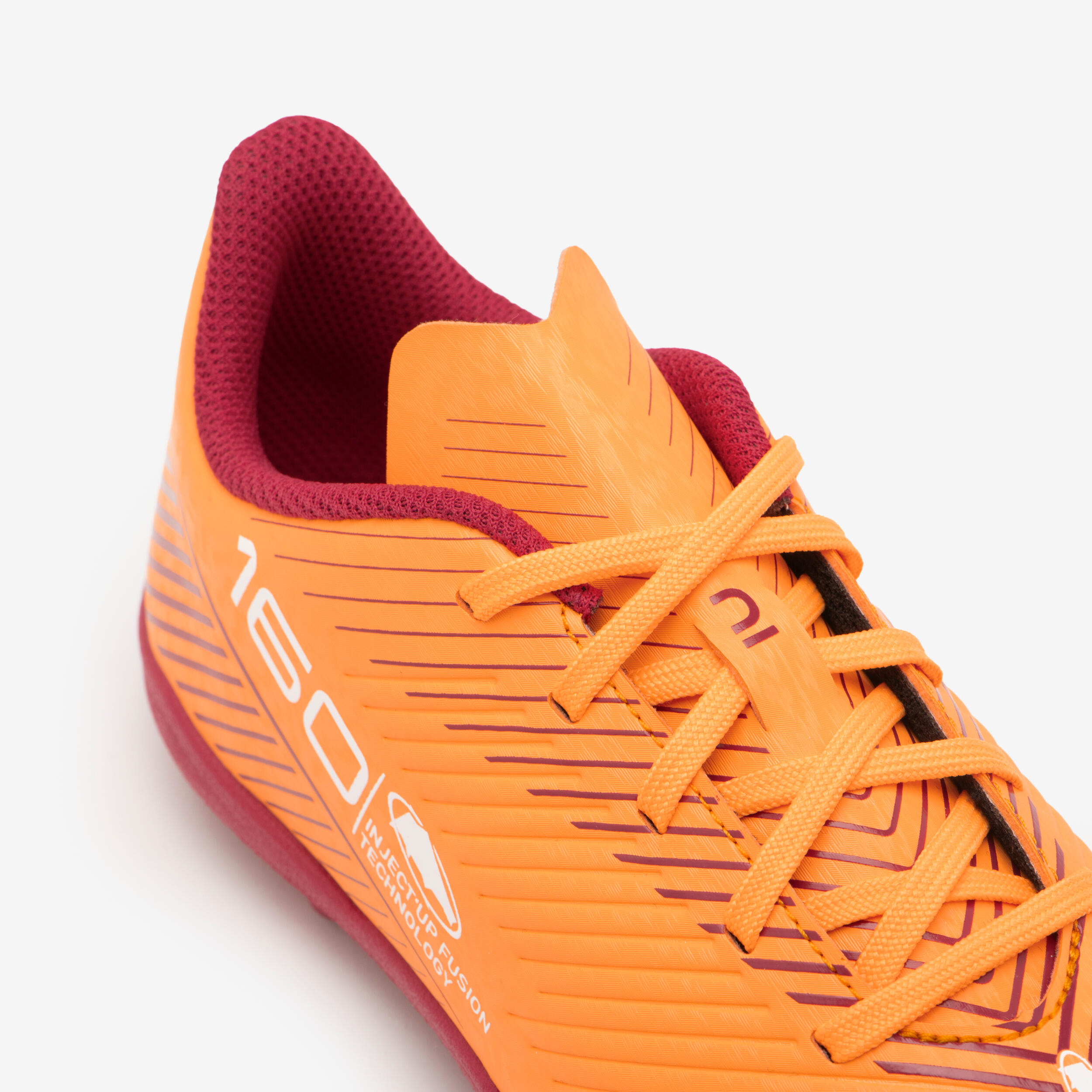 Kids' Lace-Up Football Boots 160 AG/FG - Orange