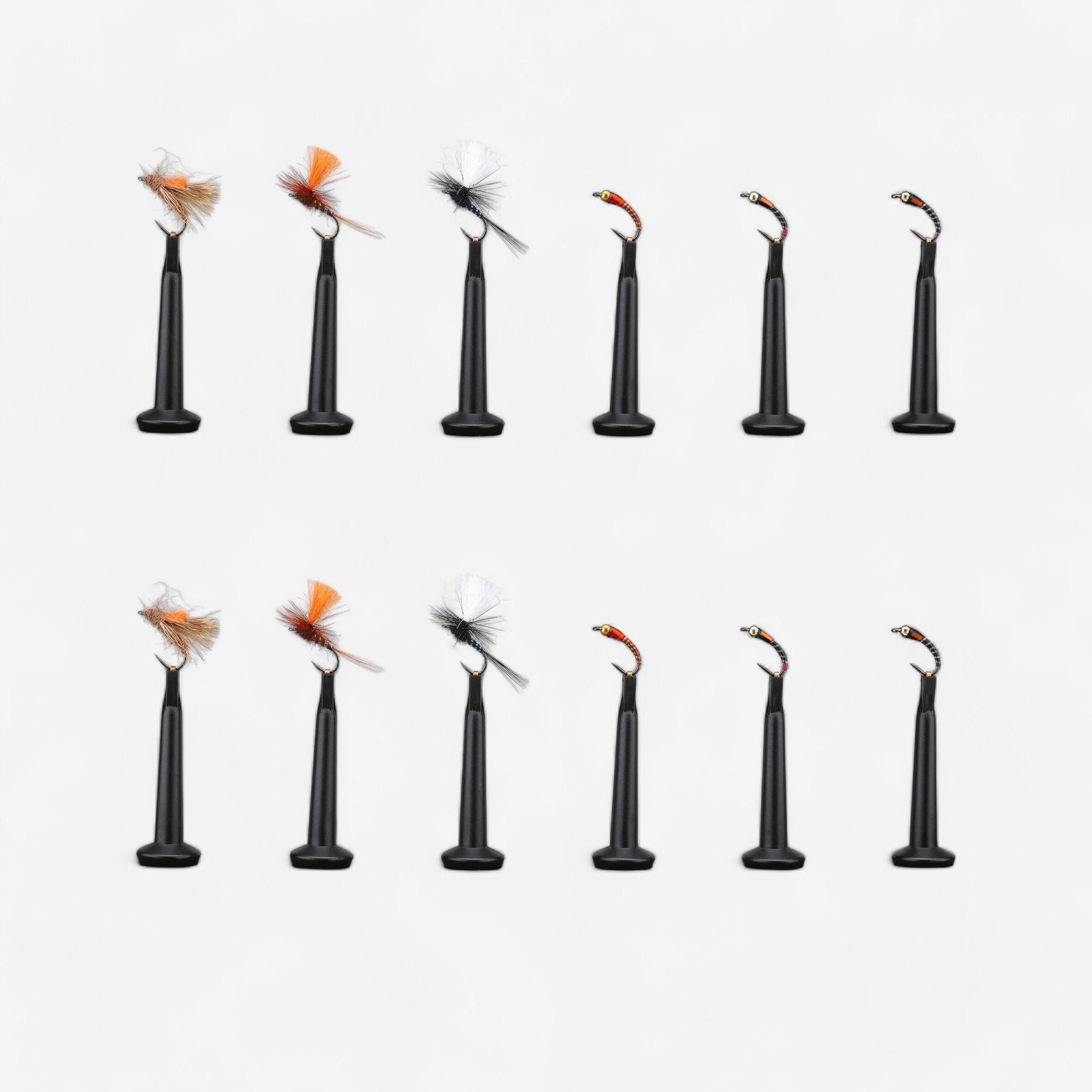 DRY FLIES AND NYMPHS HRK17 x12