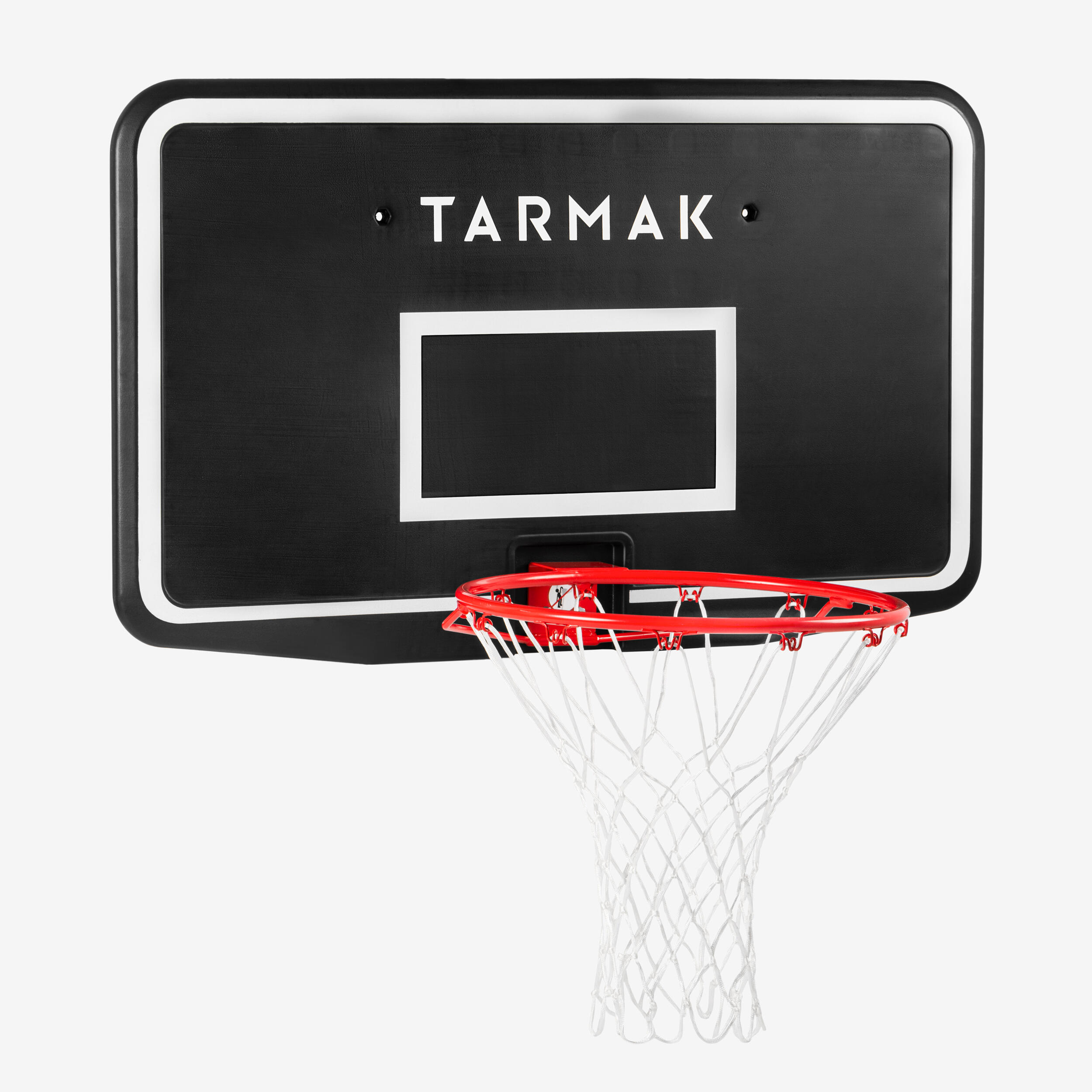 Kids'/Adult Wall-Mounted Basketball Hoop SB100 - Black/Red.