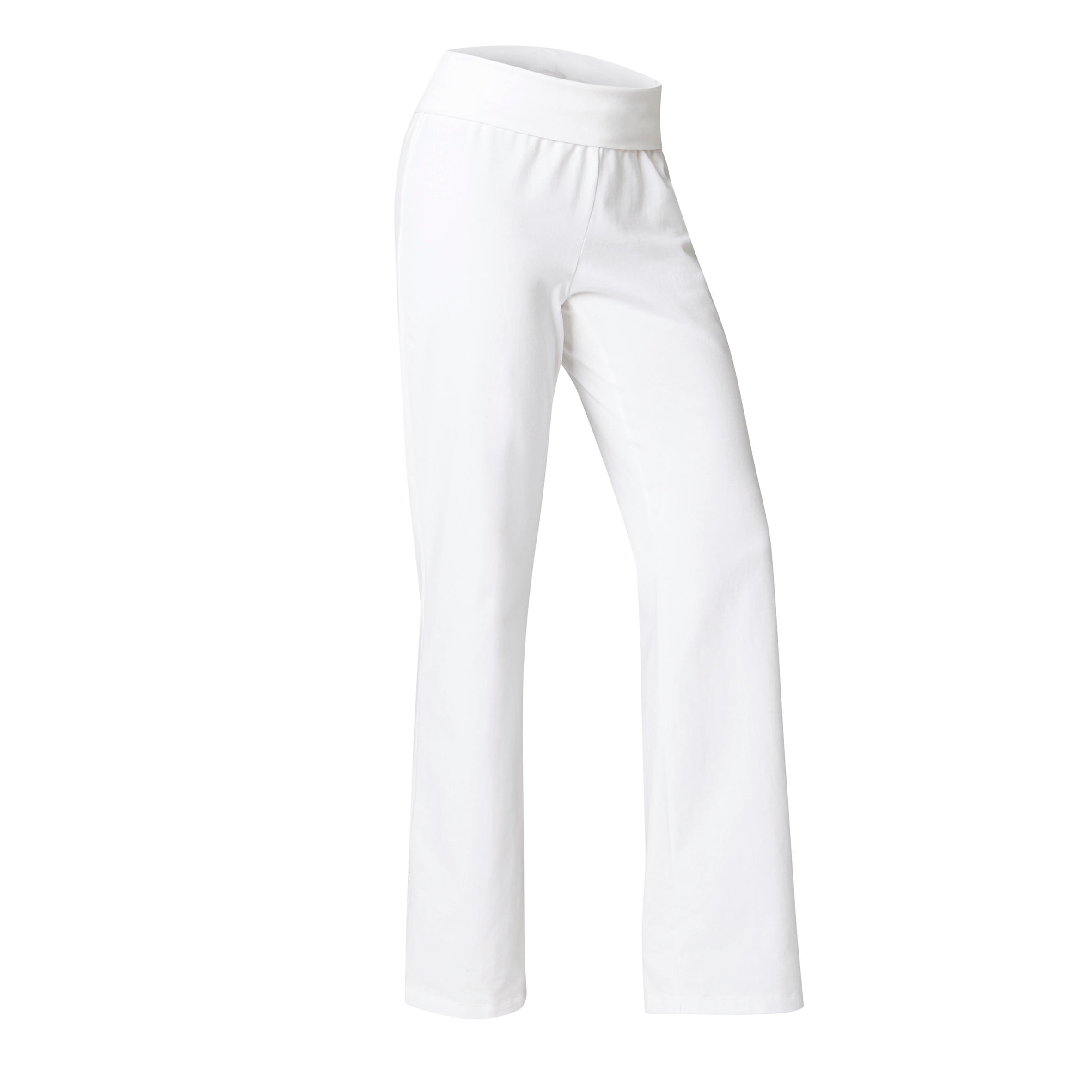 Women's Yoga Cotton Bottoms - White