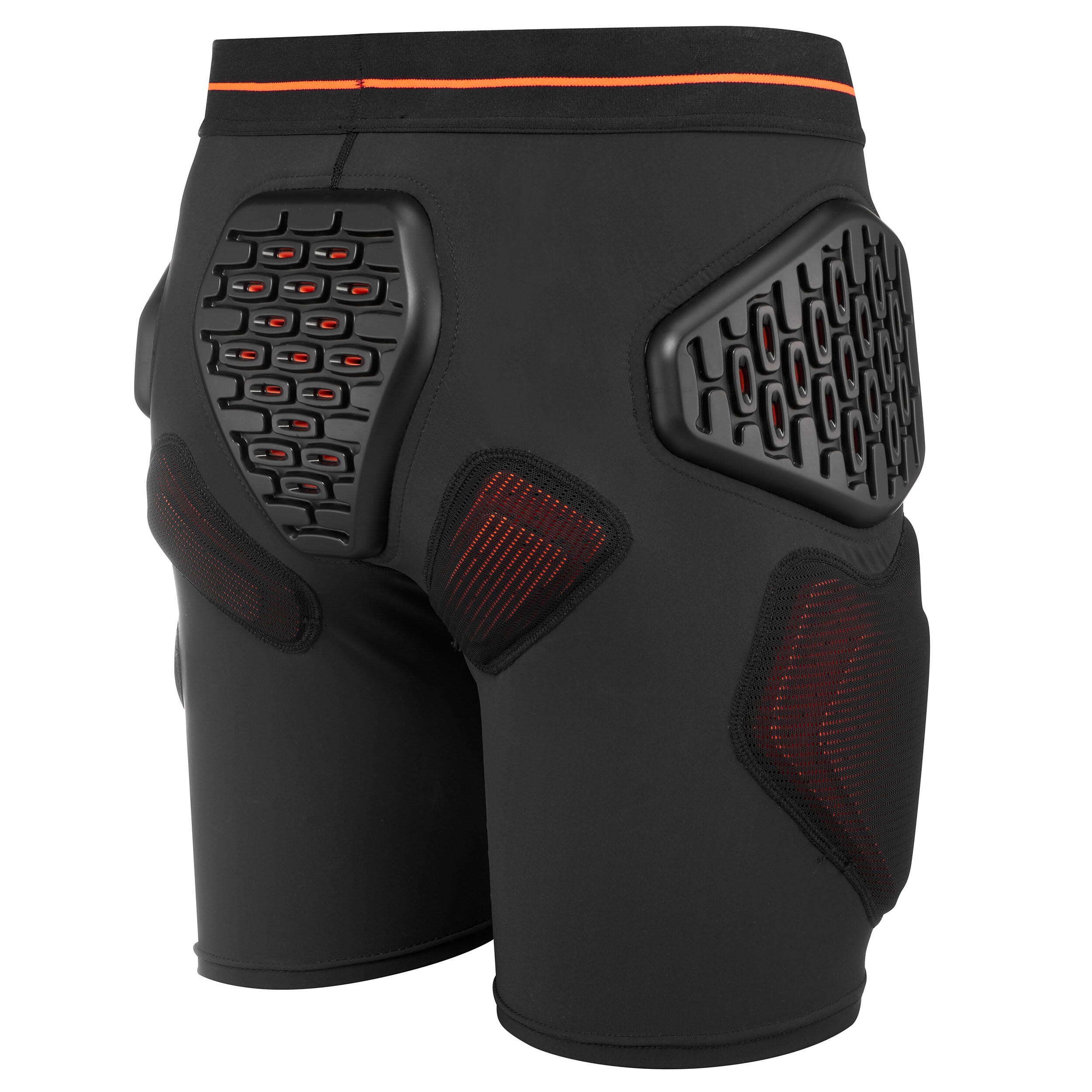 Men's skiing and snowboarding protection shorts - DSH 500 - Black