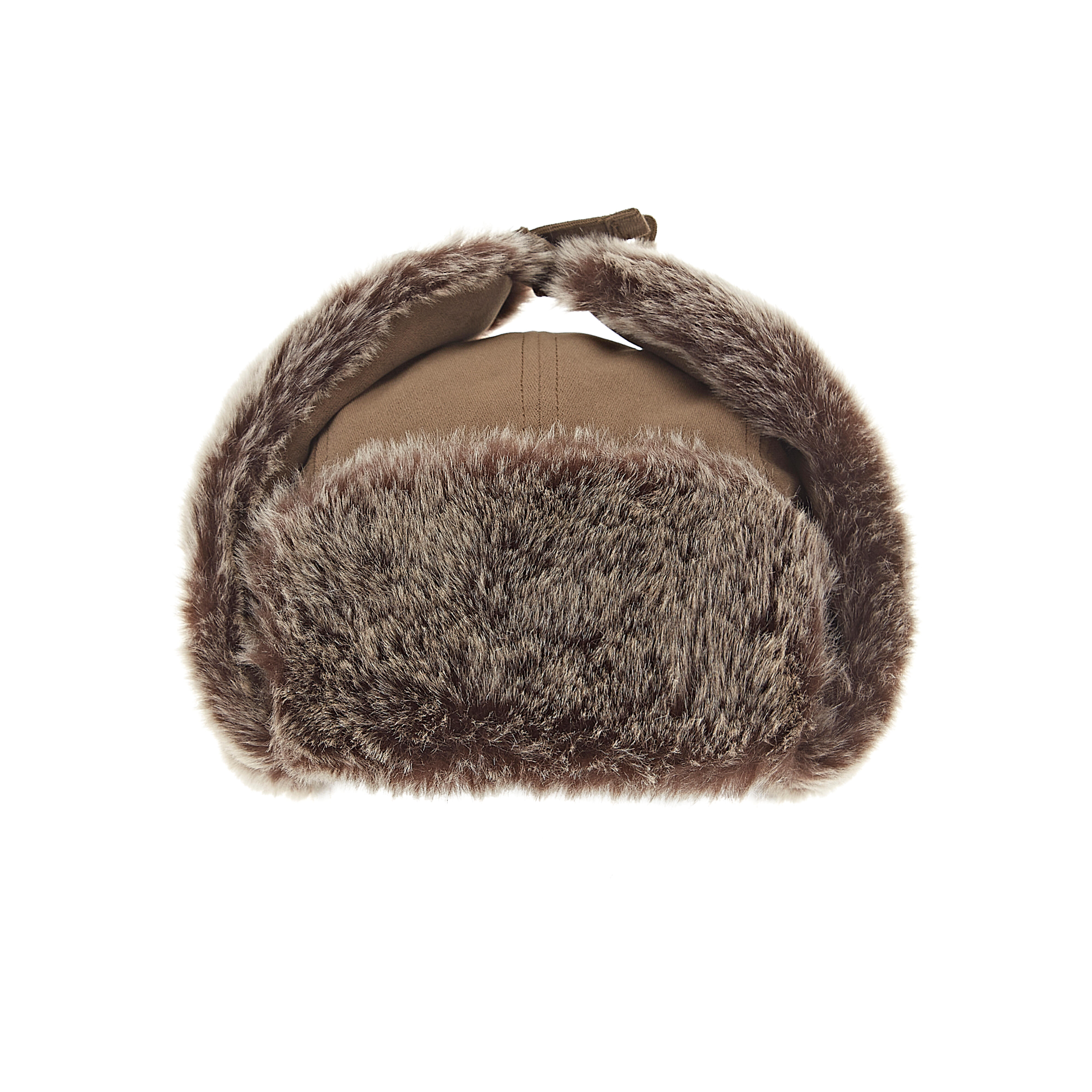 Faux-Fur Waterproof Hat - Brown