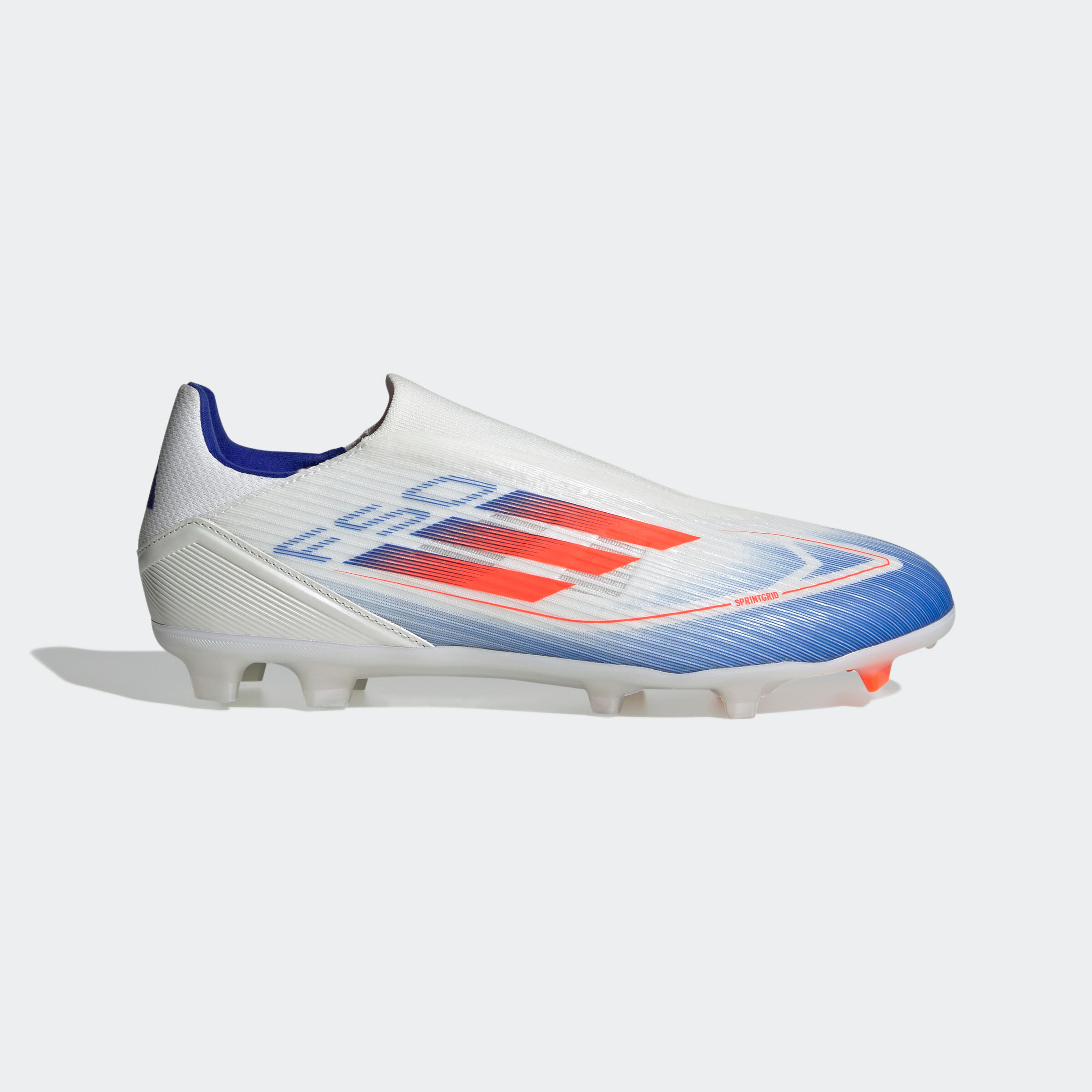 Adult Laceless Football Boots F50 League FG - White