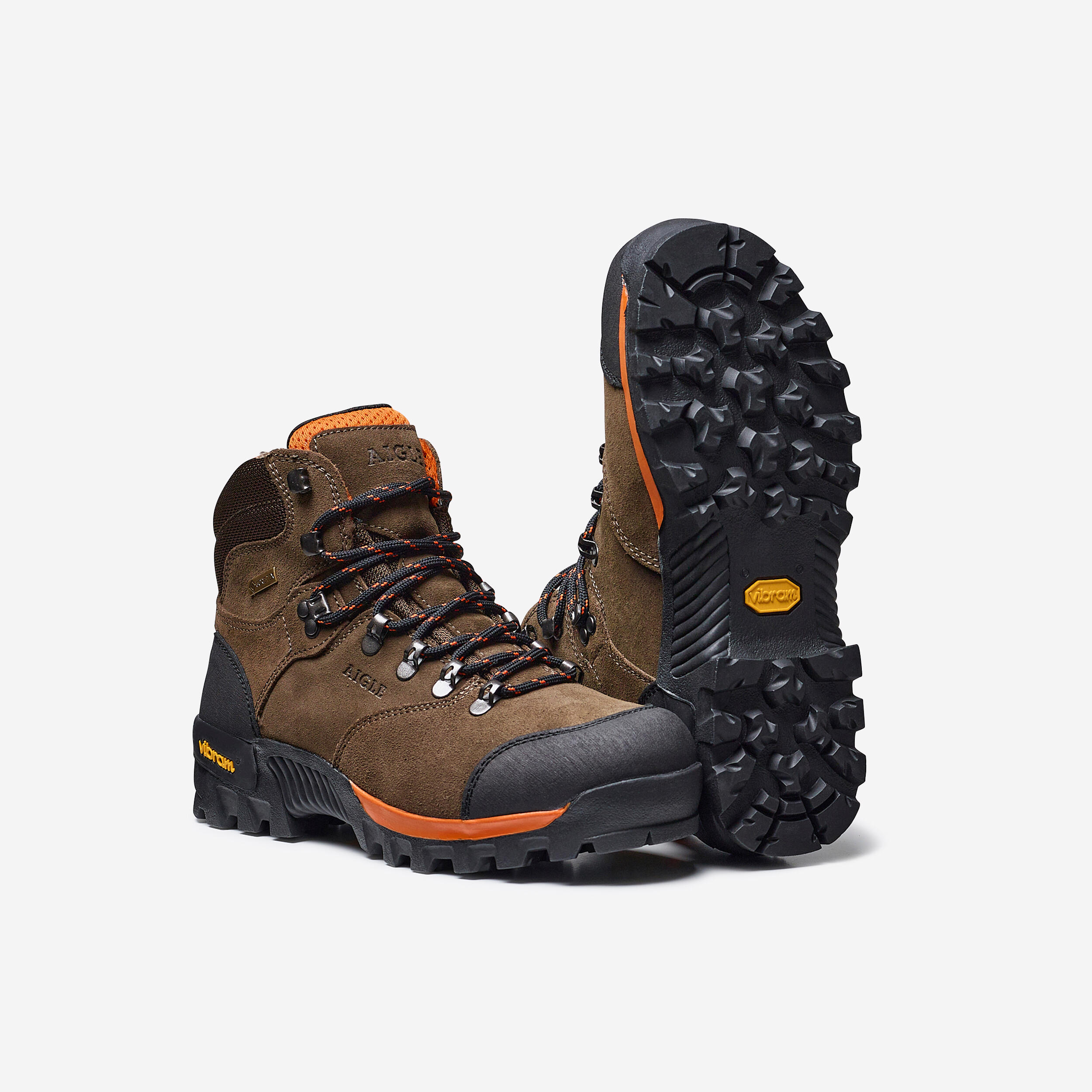 HUNTING WATERPROOF SHOES AIGLE ALTAVIO GORE-TEX VIBRAM BROWN