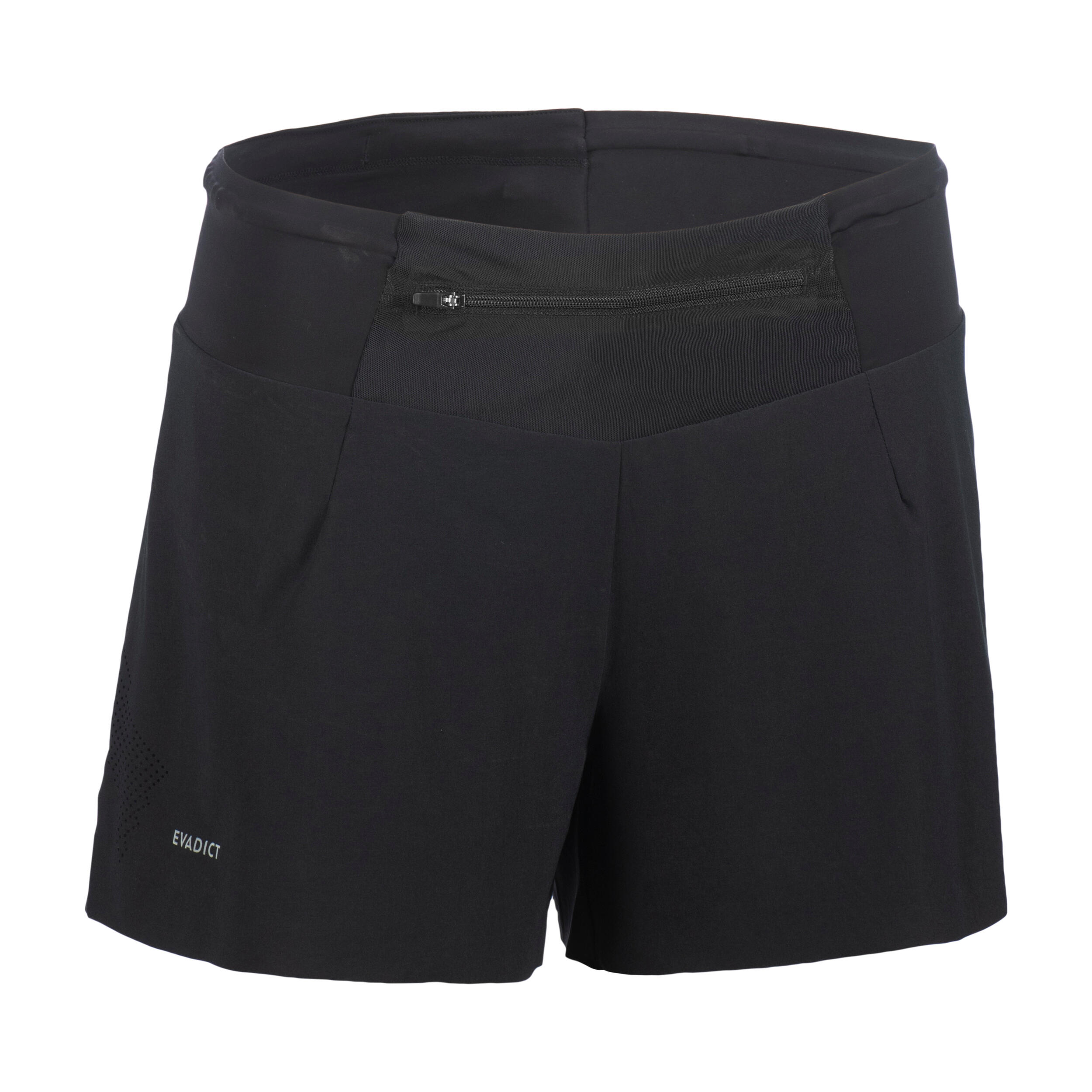 WOMEN'S PERF TRAIL RUNNING SHORTS - BLACK