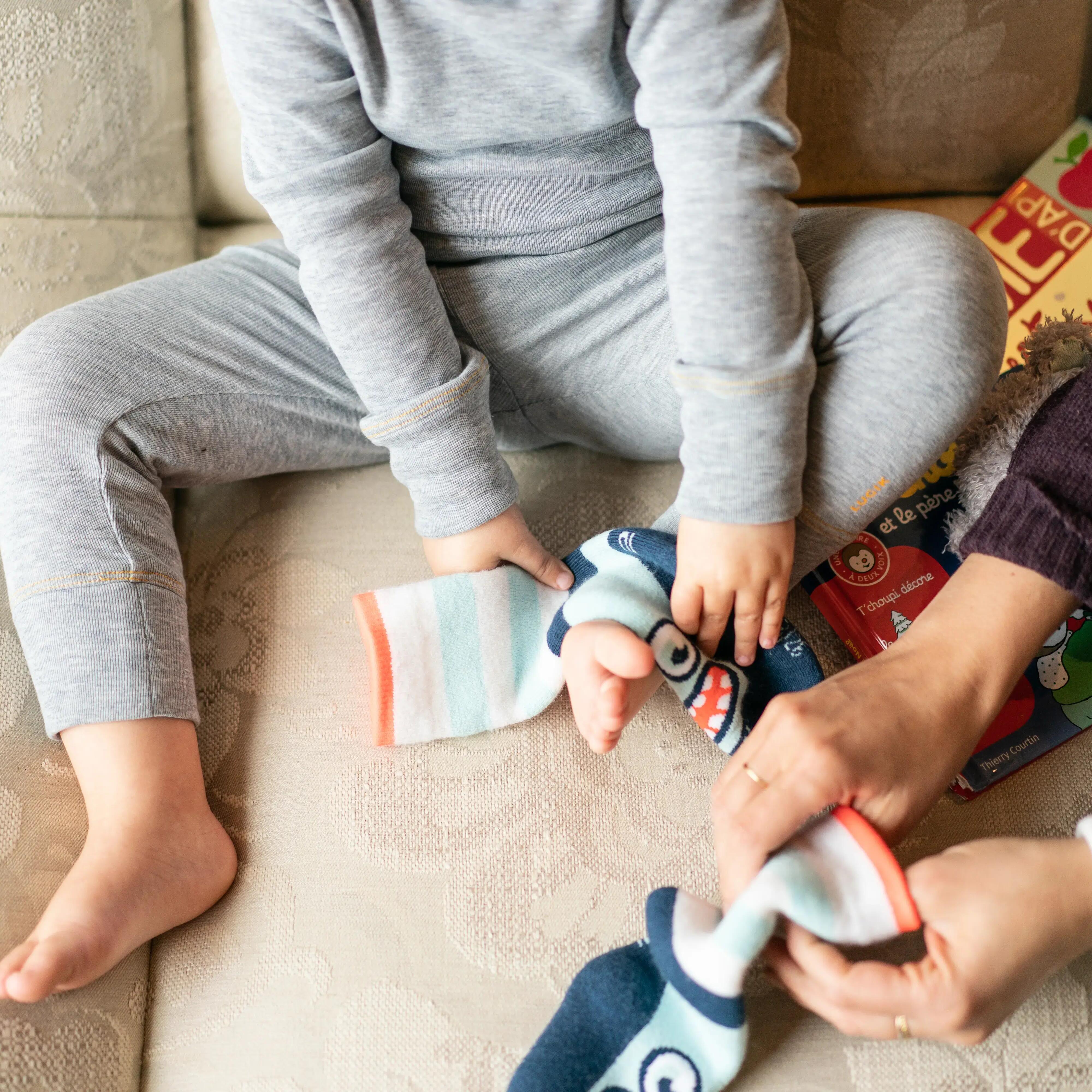 Baby Ski Socks WARM Turquoise
