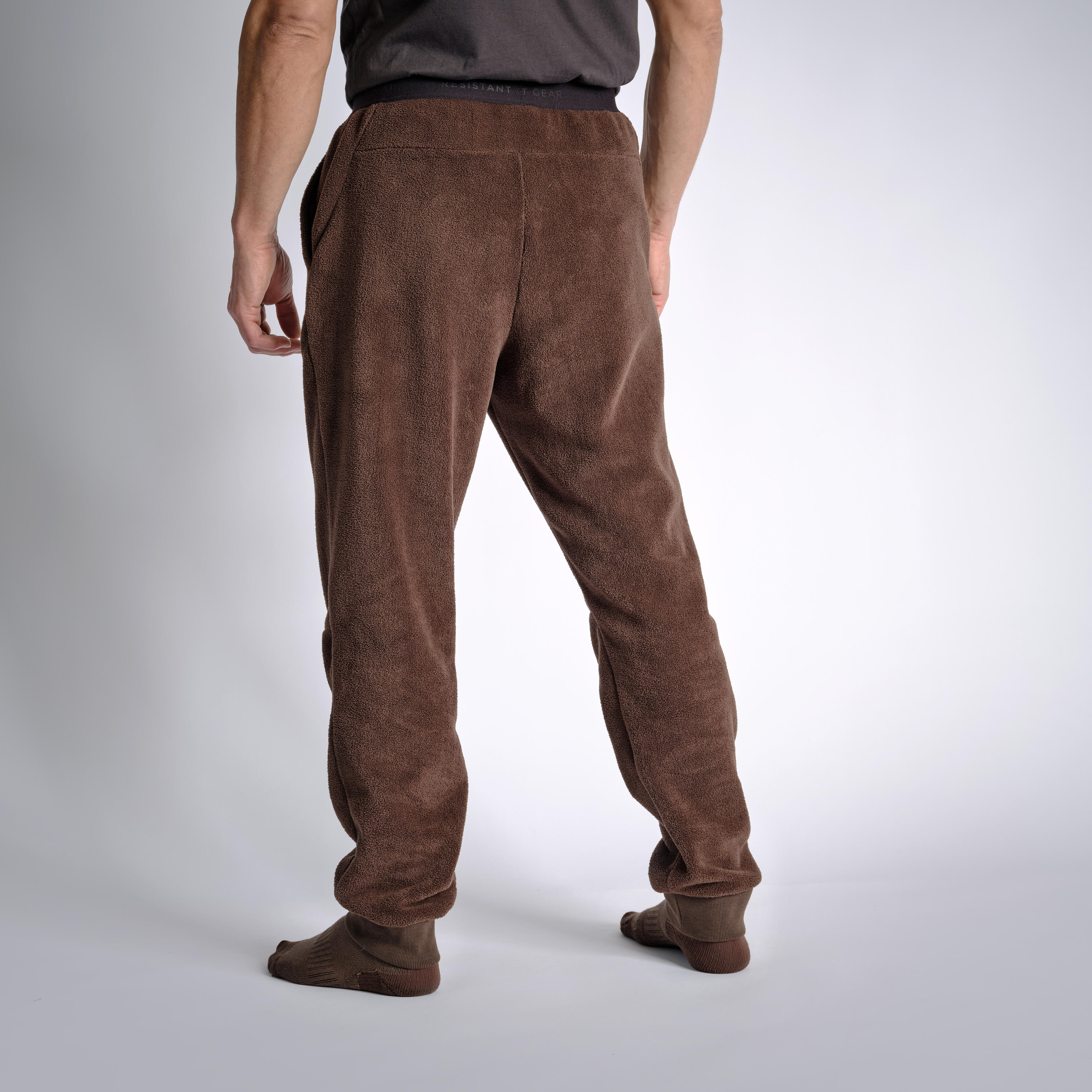 BASE LAYER FLEECE TROUSERS 500 BROWN