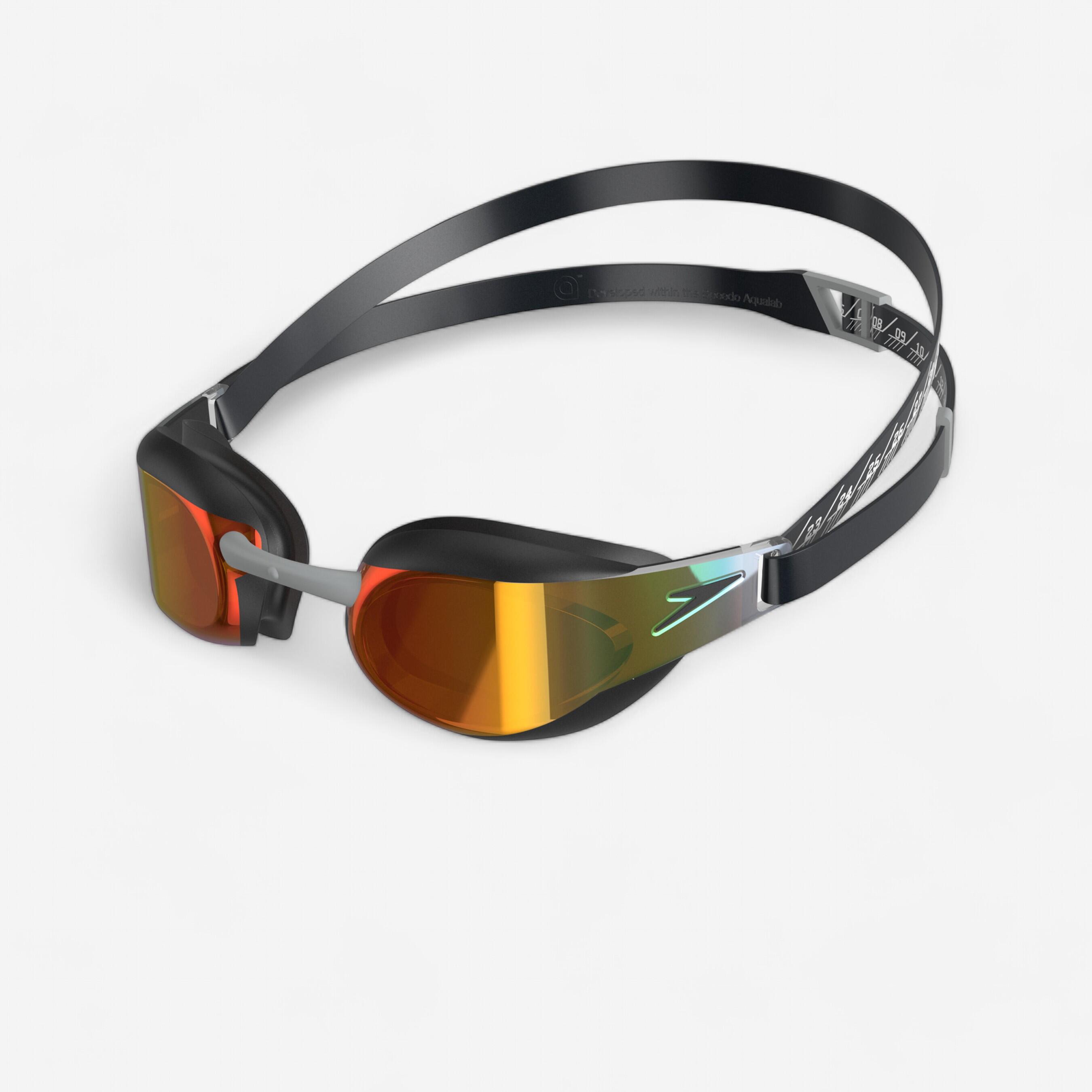 Swimming goggles SPEEDO FASTSKIN with gold mirrored lenses