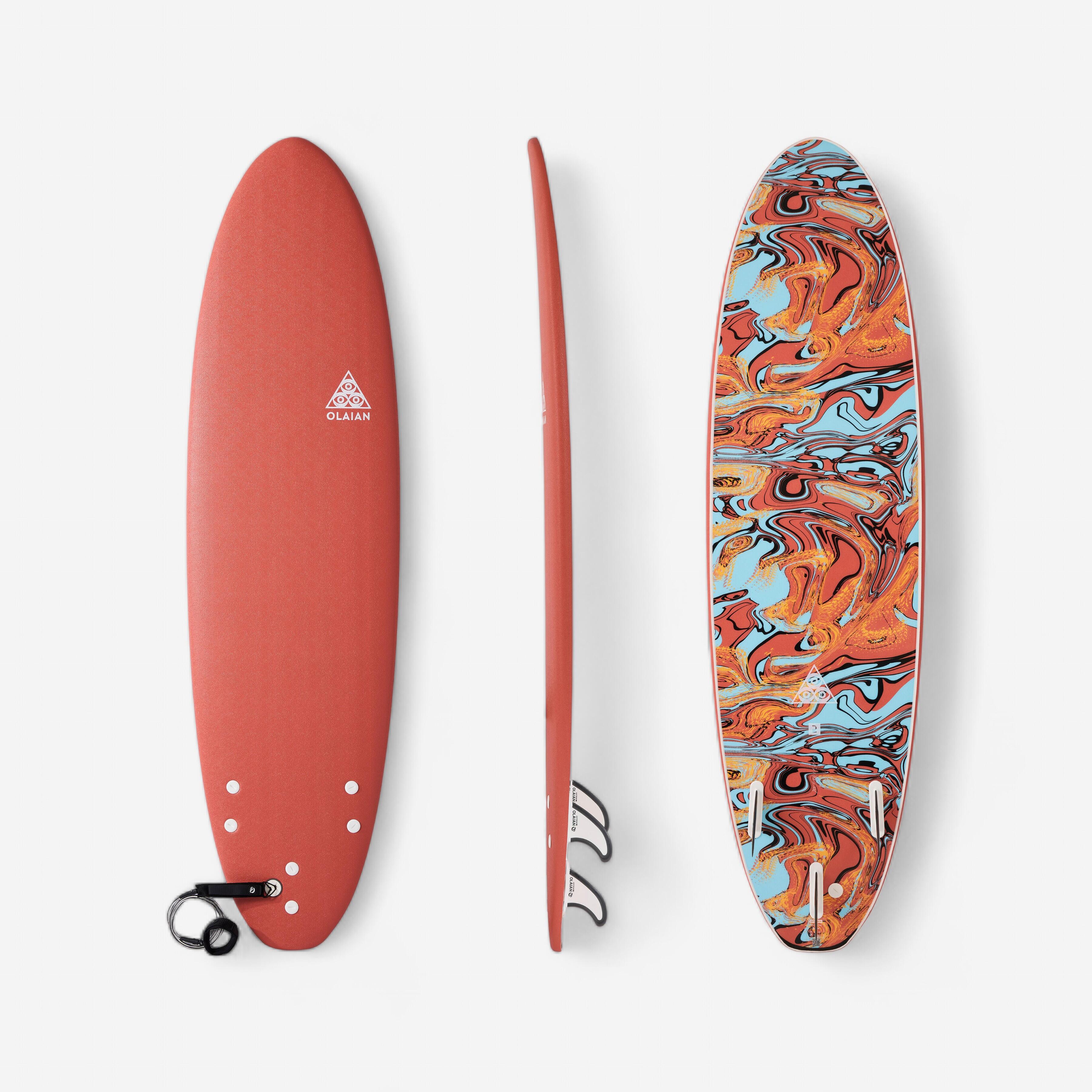 Foam surfboard 7' - 500 orange