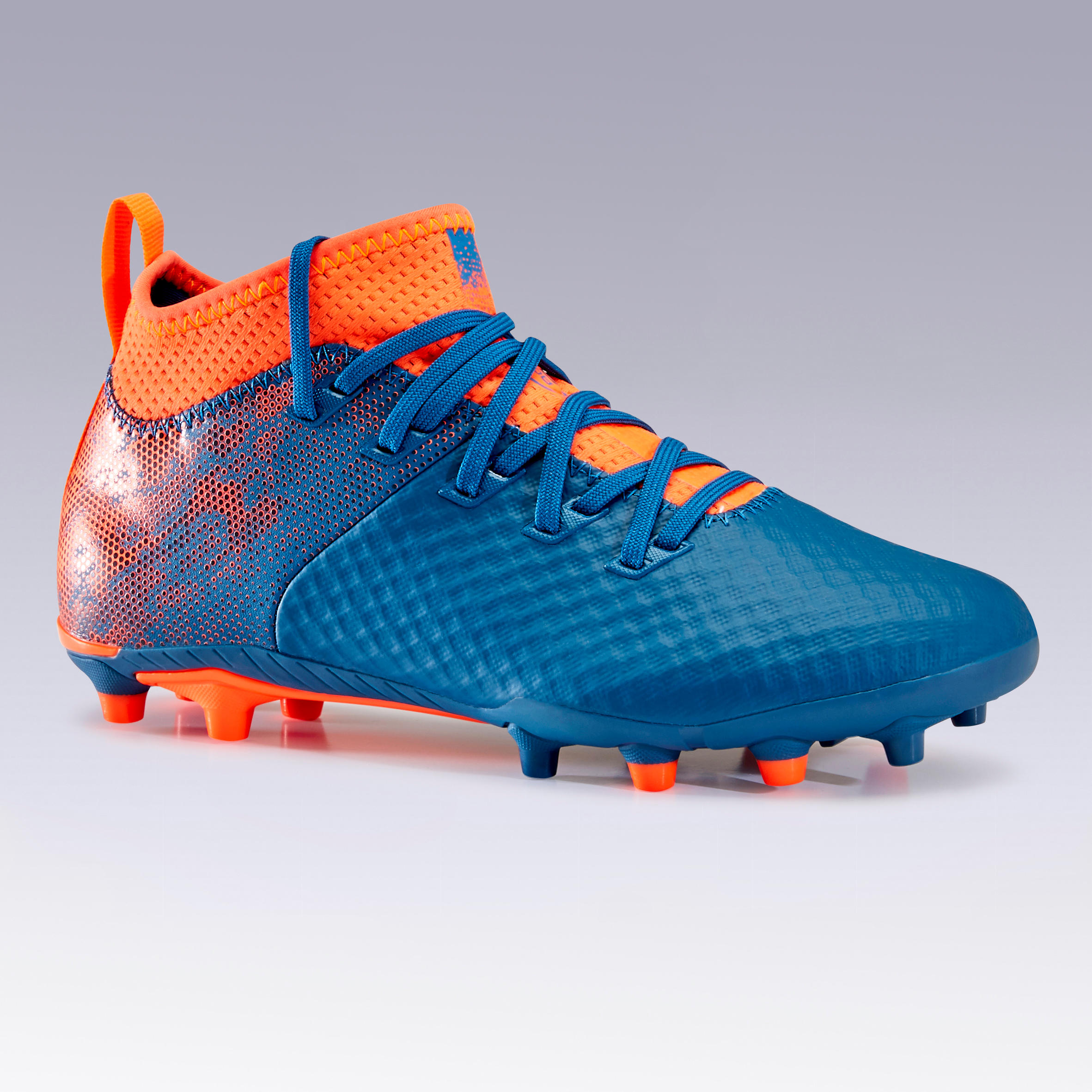 Kids' Dry Pitch Football Boot Agility 900 Mesh - Blue/Red